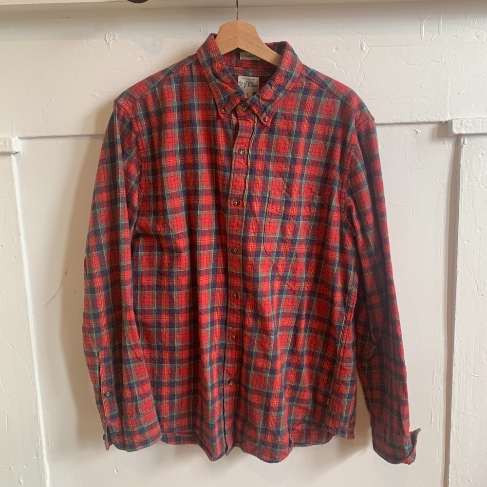 J. Crew Brushed Twill Button Down Shirt (L)